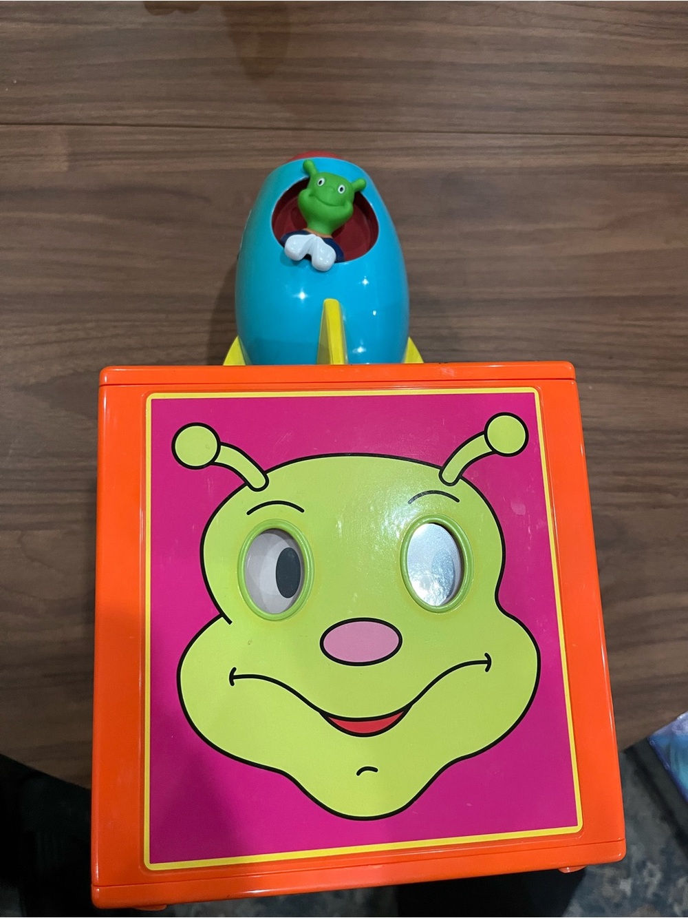 Bright Alien Pop-Up Plush Toy - Green, Blue & Orange